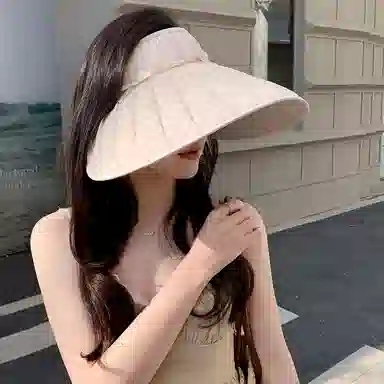 艾佳微 防紫外线韩版时尚百搭遮阳显脸小空顶 聚酯纤维 防晒帽 男女同款情侣款