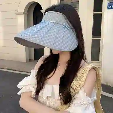 艾佳微 防紫外线韩版时尚百搭遮阳显脸小空顶 聚酯纤维 防晒帽 男女同款情侣款