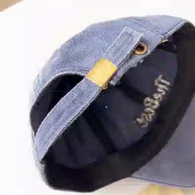 艾佳微 刺绣字母帽子软顶防晒棒球帽韩版百搭户外遮阳显脸小 棉 鸭舌帽 男女同款情侣款