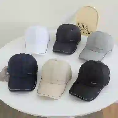 艾佳微 夏季遮阳防晒透气速干户外小网眼轻薄简约时尚 锦纶 鸭舌帽 男女同款情侣款