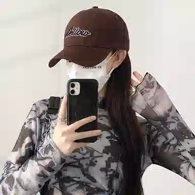 艾佳微 韩版个性字母百搭街头软顶遮阳 棉 棒球帽 男女同款情侣款