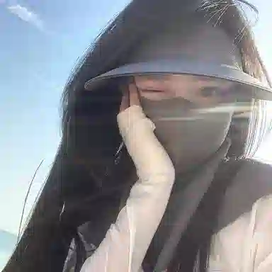 艾佳微 户外运动登山透气舒适口罩夏遮阳帽子一体护颈脸可拆骑行全脸防紫外线面罩 锦纶 防晒帽 男女同款情侣款