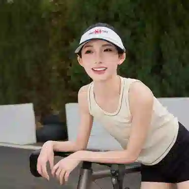 艾佳微 太阳百搭简约防紫外线遮阳骑车户外露营休闲 聚酯纤维 防晒帽 男女同款情侣款