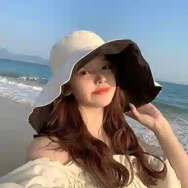 艾佳微 户外游玩登山运动通勤大帽檐双面可带帽子夏日遮阳帽防晒帽韩版时尚百搭防紫外线太阳帽子 棉 渔夫帽 男女同款情侣款