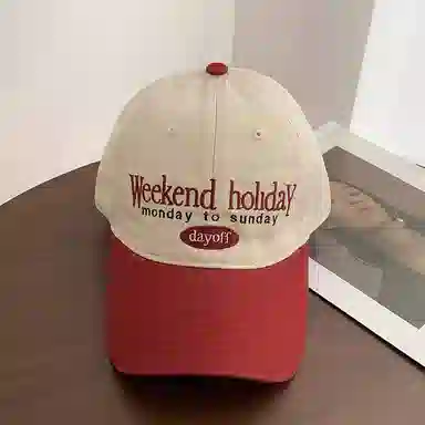 艾佳微 复古拼色韩版显脸小百搭软顶日系大头围宽帽檐 棉 鸭舌帽 男女同款情侣款