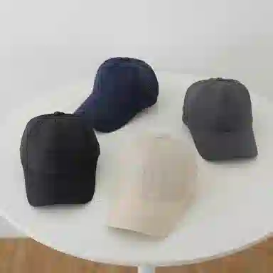 艾佳微 夏季清新纯色速干透气简约户外出行散步游玩百搭时尚 涤纶 鸭舌帽 男女同款情侣款