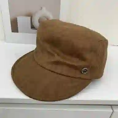 艾佳微 美拉德皮质马术帽气质报童帽素颜可戴显脸小 涤纶 贝雷帽 男女同款情侣款