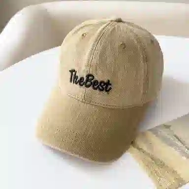 艾佳微 刺绣字母帽子软顶防晒棒球帽韩版百搭户外遮阳显脸小 棉 鸭舌帽 男女同款情侣款