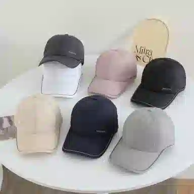 艾佳微 春夏季反光条醒目轻薄打孔透气户外出行遮阳防晒速干 涤纶 鸭舌帽 男女同款情侣款