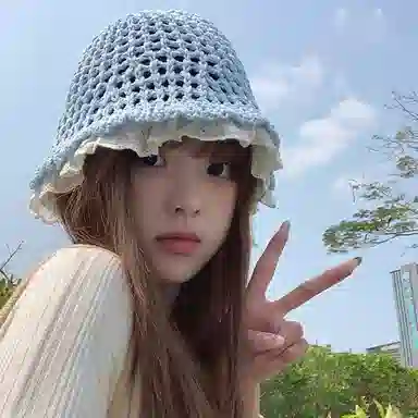 艾佳微 甜美遮阳透气百搭 草编 渔夫帽 男女同款情侣款