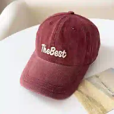 艾佳微 刺绣字母帽子软顶防晒棒球帽韩版百搭户外遮阳显脸小 棉 鸭舌帽 男女同款情侣款