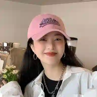 艾佳微 遮阳帆布时尚显脸小大码学生潮百搭遮阳帽潮流字母 棉 鸭舌帽 男女同款情侣款