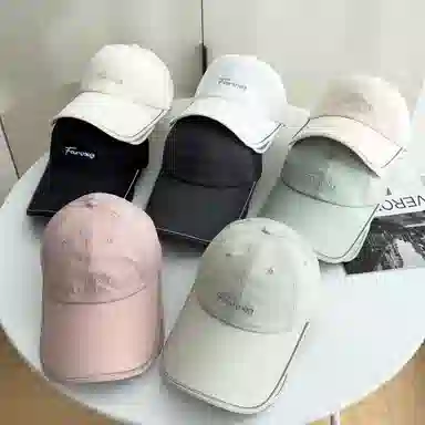 艾佳微 防晒抽拉板伸缩遮阳户外旅行爬山露营百搭潮流  聚酯纤维 棒球帽 男女同款情侣款