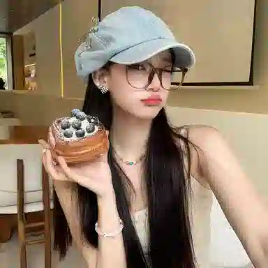 艾佳微 星星别针大版云朵八角画家复古气质显脸小 牛仔布 贝雷帽 男女同款情侣款