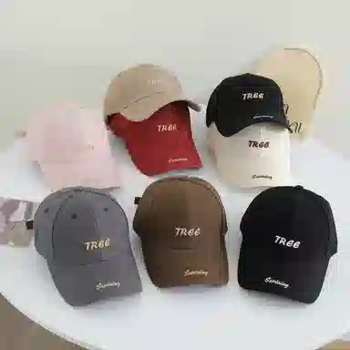 艾佳微 韩版硬顶户外刺绣字母棒球帽弯檐遮阳 棉 鸭舌帽 男女同款情侣款