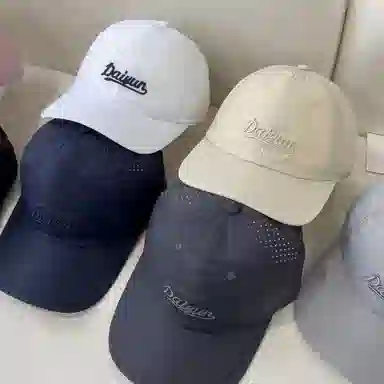 艾佳微 韩版速干透气字母刺绣户外运动 锦纶 棒球帽 男女同款情侣款