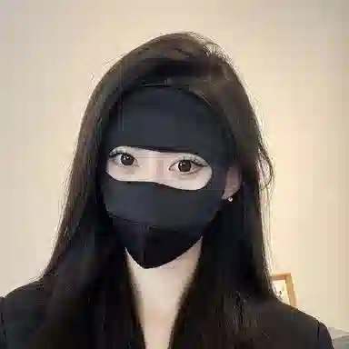 艾佳微 立体全脸防紫外线高颜值真丝骑行遮阳脸基尼 凉感冰爽面料 防晒面罩 男女同款情侣款