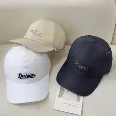 艾佳微 韩版速干透气字母刺绣户外运动 锦纶 棒球帽 男女同款情侣款