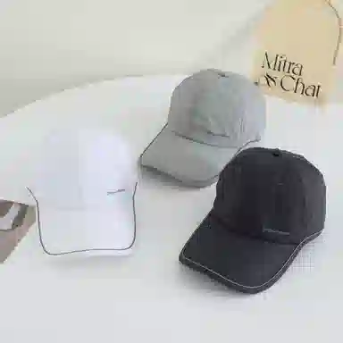 艾佳微 夏季遮阳防晒透气速干户外小网眼轻薄简约时尚 锦纶 鸭舌帽 男女同款情侣款