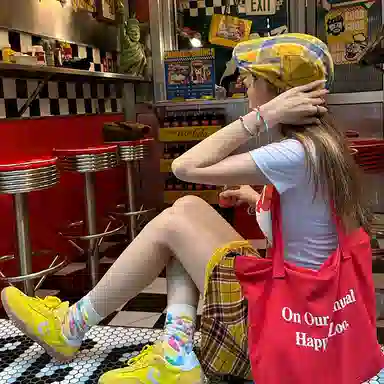 艾佳微 英伦风复古格子前进夏季反戴显脸小大头围多巴胺鸭舌 棉 贝雷帽 男女同款情侣款