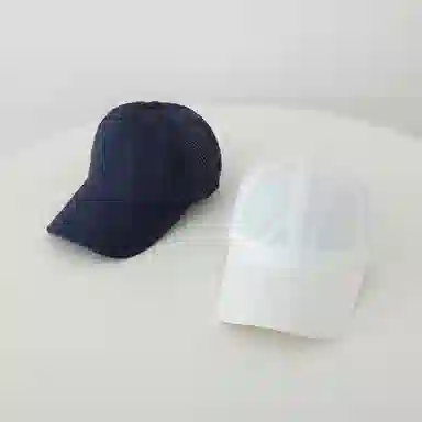 艾佳微 夏季清新纯色速干透气简约户外出行散步游玩百搭时尚 涤纶 鸭舌帽 男女同款情侣款