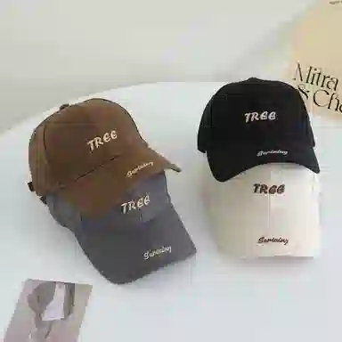 艾佳微 韩版硬顶户外刺绣字母棒球帽弯檐遮阳 棉 鸭舌帽 男女同款情侣款