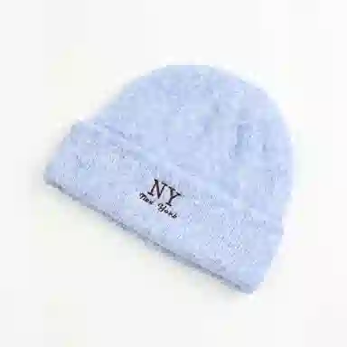 艾佳微 韩系氛围感大头围显脸小保暖护耳防寒 腈纶 绒线帽 男女同款情侣款