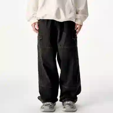 Coca-Cola Pocket Destroyed Embroidered Pants