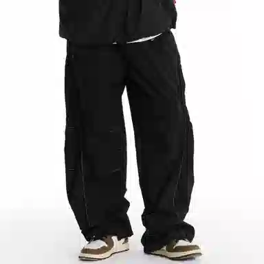 Coca-Cola Outdoor Reflective Stitch Cargo Pants Black