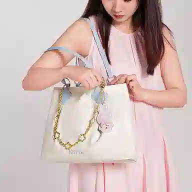 Miffy Tote Bag White Blue