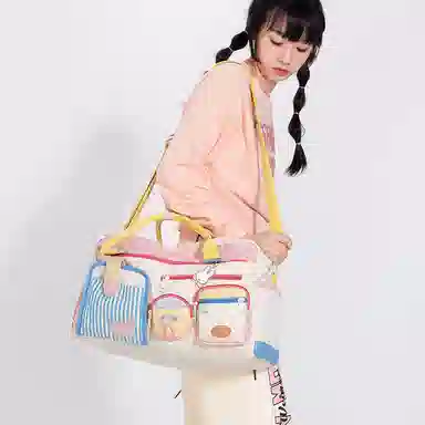 Miffy Gym Bag Khaki/Pink