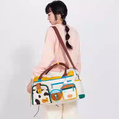 Miffy Gym Bag Khaki/Pink