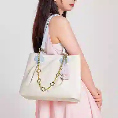 Miffy Tote Bag White Blue