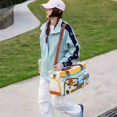 Miffy Gym Bag Khaki/Pink