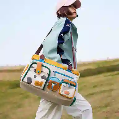 Miffy Gym Bag Khaki/Pink