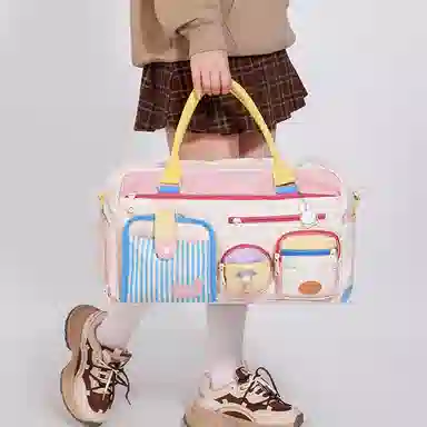 Miffy Gym Bag Khaki/Pink