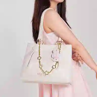 Miffy Tote Bag White Blue