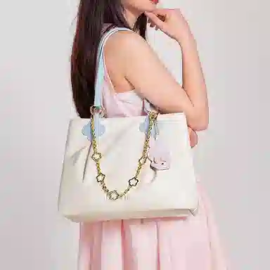 Miffy Tote Bag White Blue