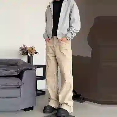 Struggle Vintage95 Wide Leg Jeans Khaki