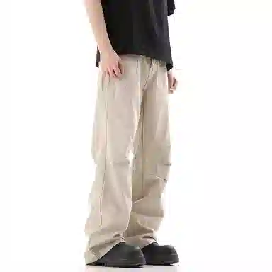 Struggle Vintage95 Wide Leg Jeans Khaki