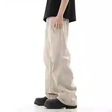 Struggle Vintage95 Wide Leg Jeans Khaki