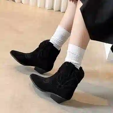 RAPHAEL SONA Vintage Western Boots 4CM