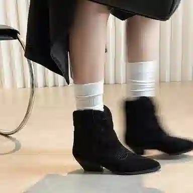 RAPHAEL SONA Vintage Western Boots 4CM