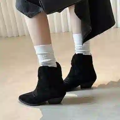 RAPHAEL SONA Vintage Western Boots 4CM