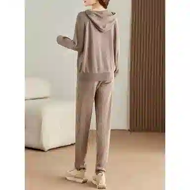 红蜻蜓 时尚潮流长袖上衣简约百搭裤子休闲套装 女款