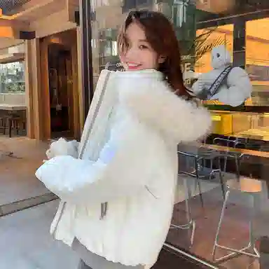 红蜻蜓 简约保暖休闲时尚长袖棉服 女款