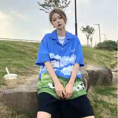 HELIPORT Logo Print Short Sleeve Shirt