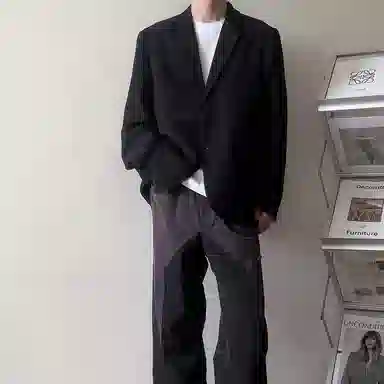 HELIPORT Classic Single-Breasted Blazer Black