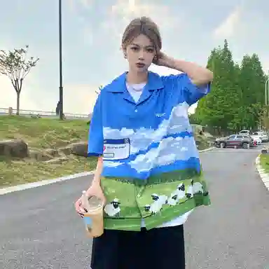 HELIPORT Logo Print Short Sleeve Shirt