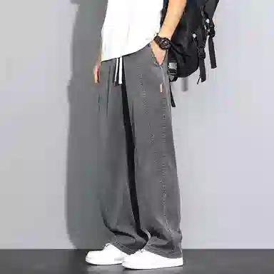 协协乐 宽松阔腿休闲时尚牛仔裤 男款